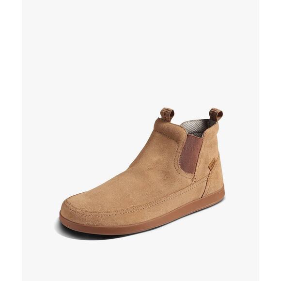 REEF Swami Suede Chelsea Tan Boots Cork Footbed Men’s Size 10 - Picture 1 of 15